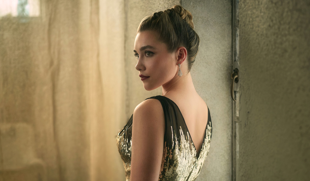 Британская актриса Флоренс Пью с красивой прической