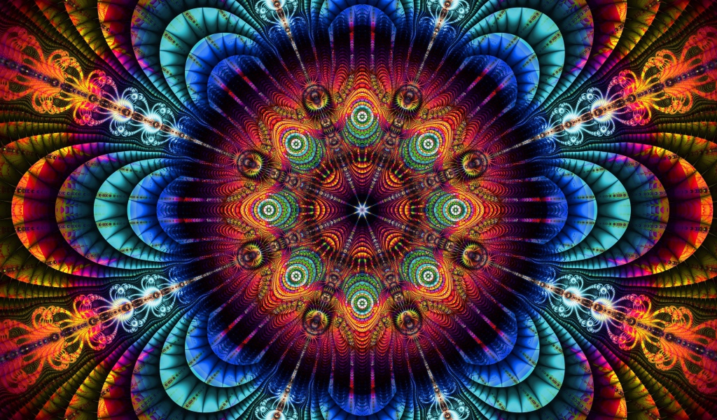 Красивый абстрактный красочный рисунок 