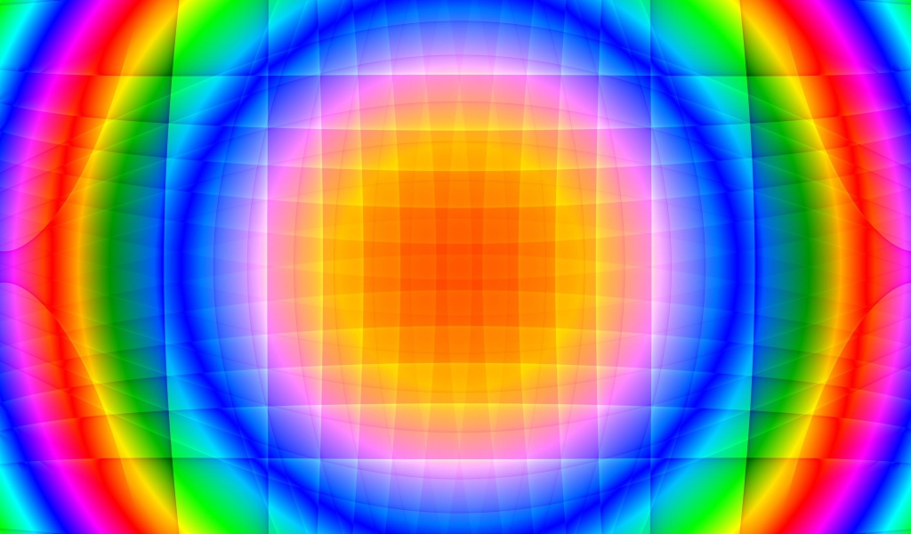 Красивый радужный круг 