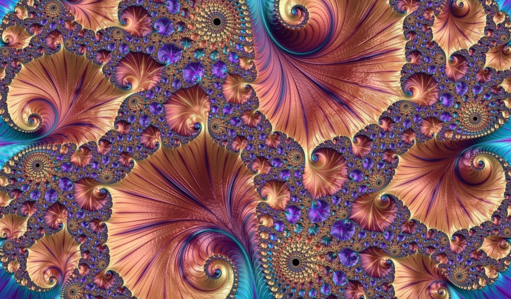 Красивый необычный абстрактный морской рисунок