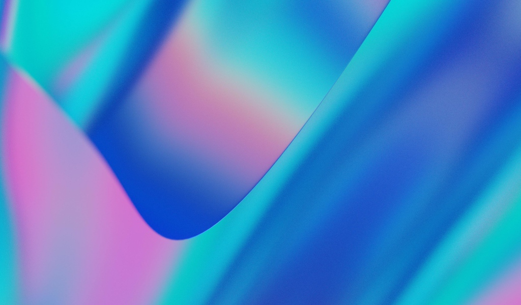 Голубые с розовым абстрактные волны