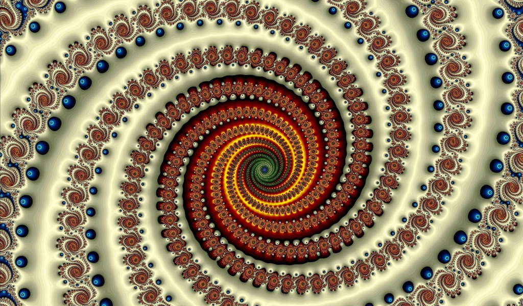 Коричневая градиентная спираль 