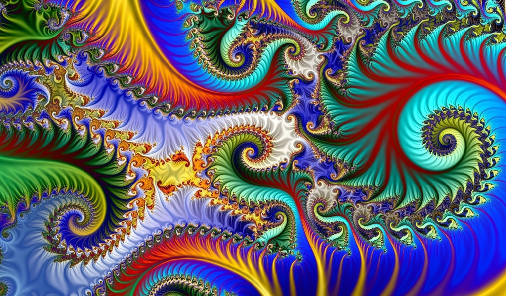 Разноцветная абстрактная спираль 