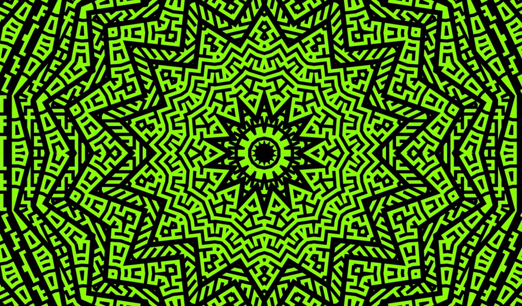 Необычный абстрактный рисунок мандала 