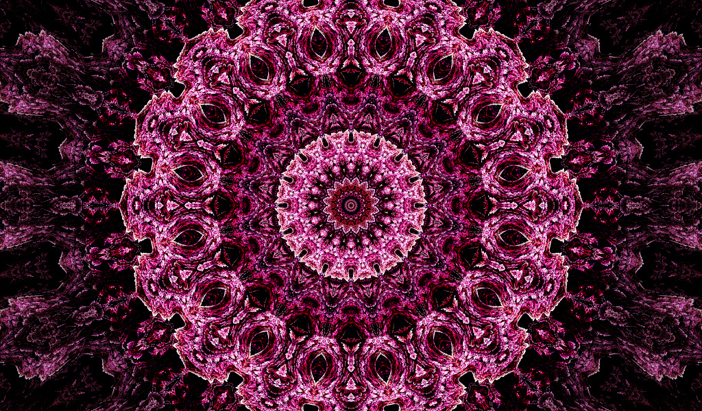 Необычный абстрактный розовый рисунок