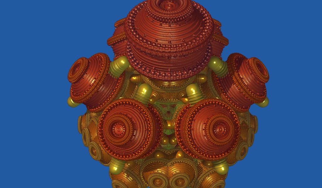 Необычный цифровой дизайн на голубом фоне