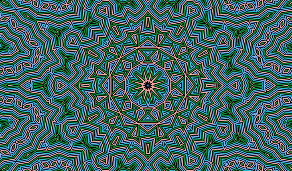 Необычный фрактальный узор 