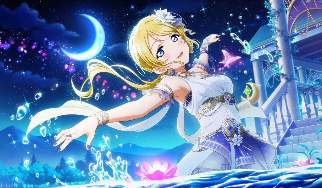 Девушка с аниме Love Live! School Idol Project