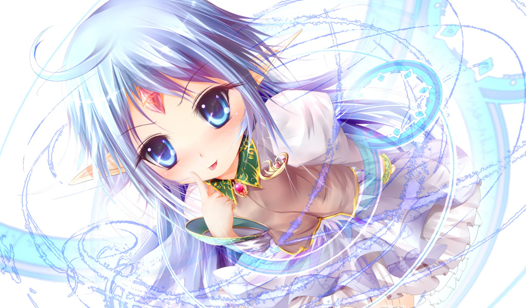 Голубоглазая красивая девушка аниме Rance