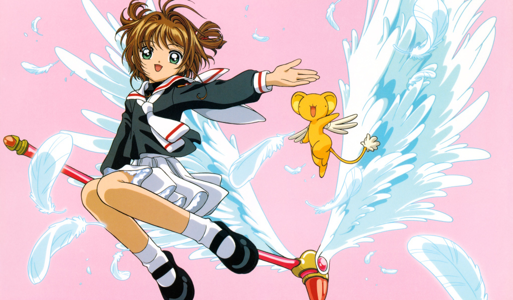 Девушка Sakura Kinomoto аниме  Сакура - Собирательница Карт