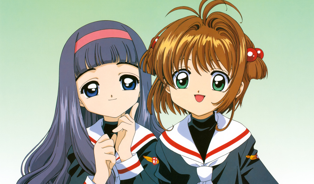 Две девушки из аниме Сакура - Собирательница Карт