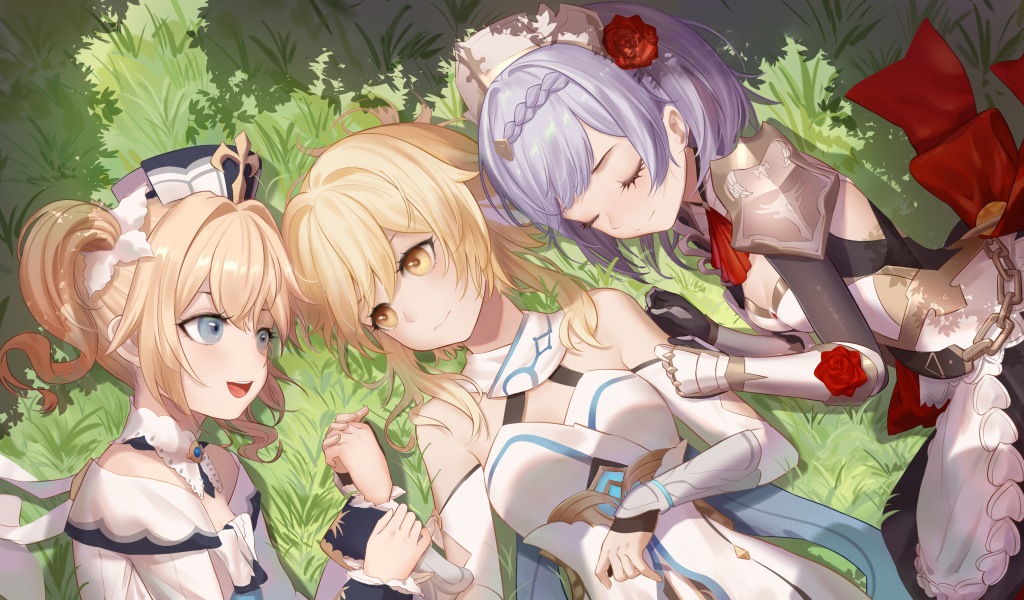 Молодые девушки аниме Genshin Impact