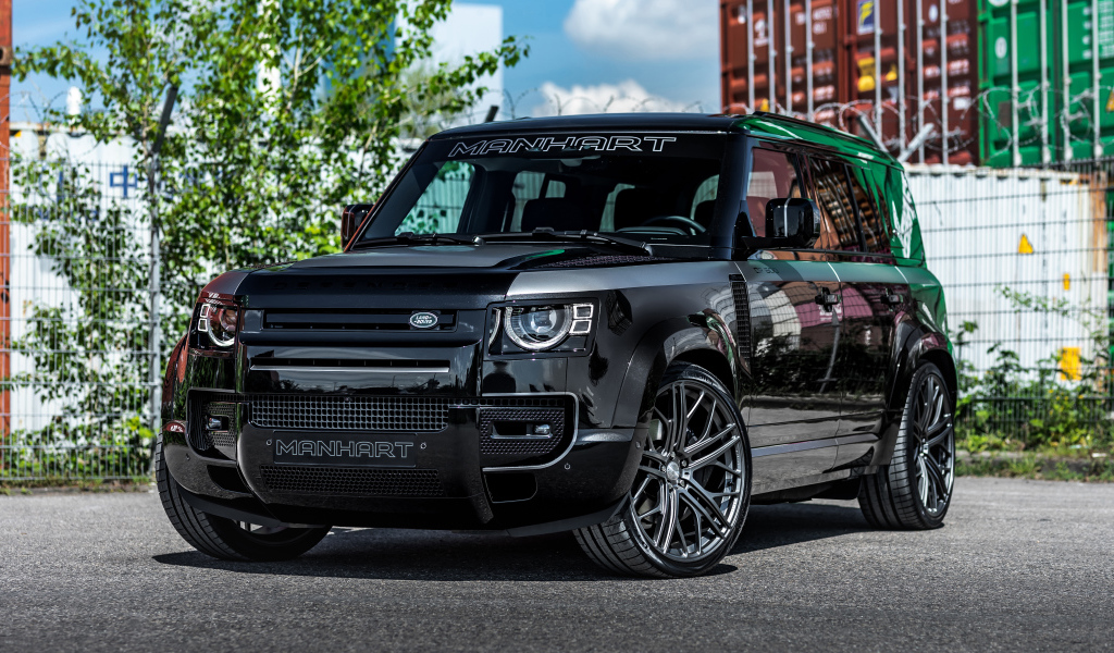 Черный внедорожник Manhart Defender DP500, 2021  года