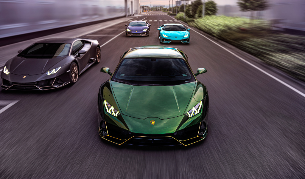 Быстрые автомобили Lamborghini Huracán, 2021 года