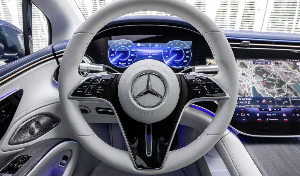 Руль автомобиля Mercedes-Benz EQS 450+ AMG Line 2021 года