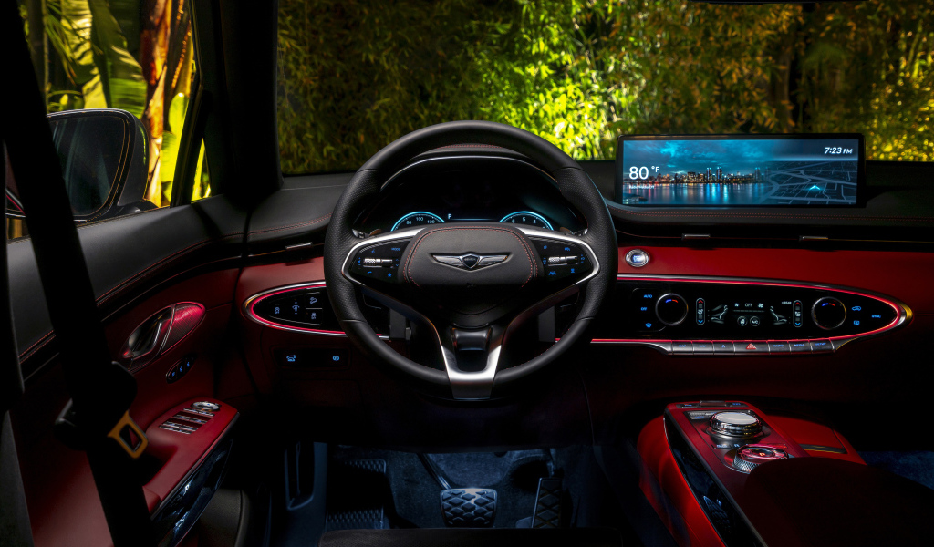 Салон автомобиля Genesis GV70 3.5T AWD, 2022 года