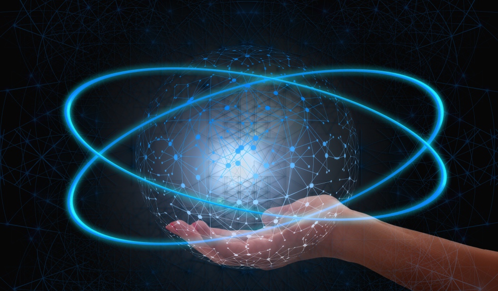 Всемирная паутина в неоновой сфере