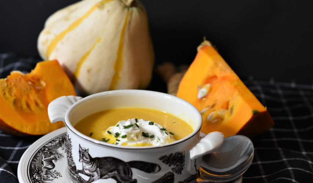 Тыквенный суп пюре со сливками 