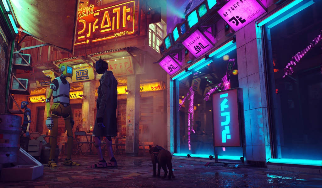 Кадр компьютерной игры Stray, 2021