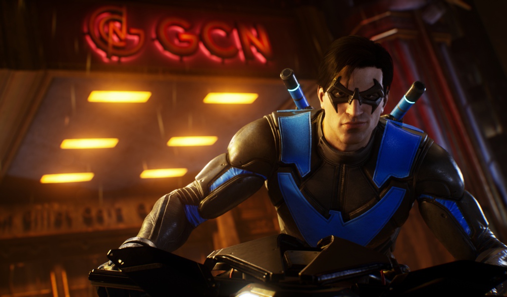 Nightwing character of the new computer game Gotham Knights, 2021