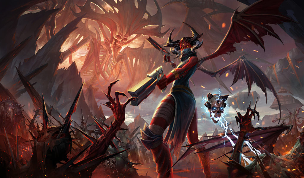 Постер компьютерной игры Metal: Hellsinger, 2021