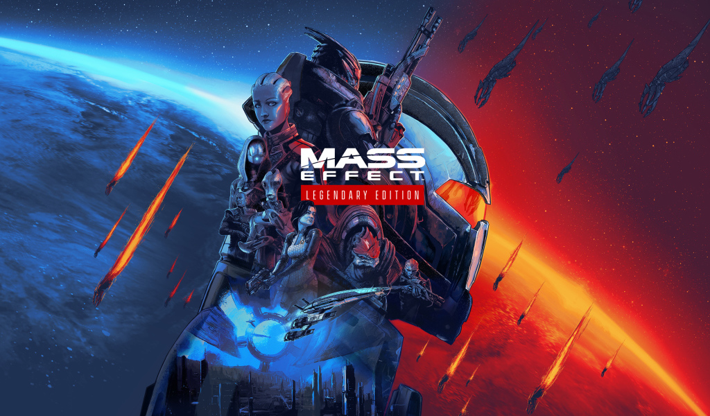 Постер новой компьютерной игры Mass Effect: Legendary Edition, 2021