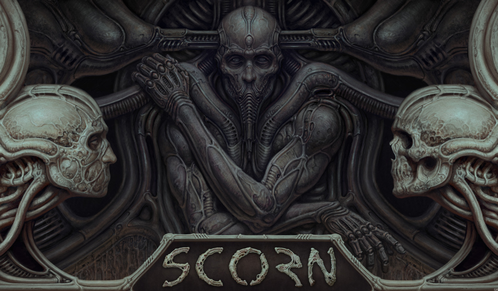 Постер компьютерной игры Scorn, 2021