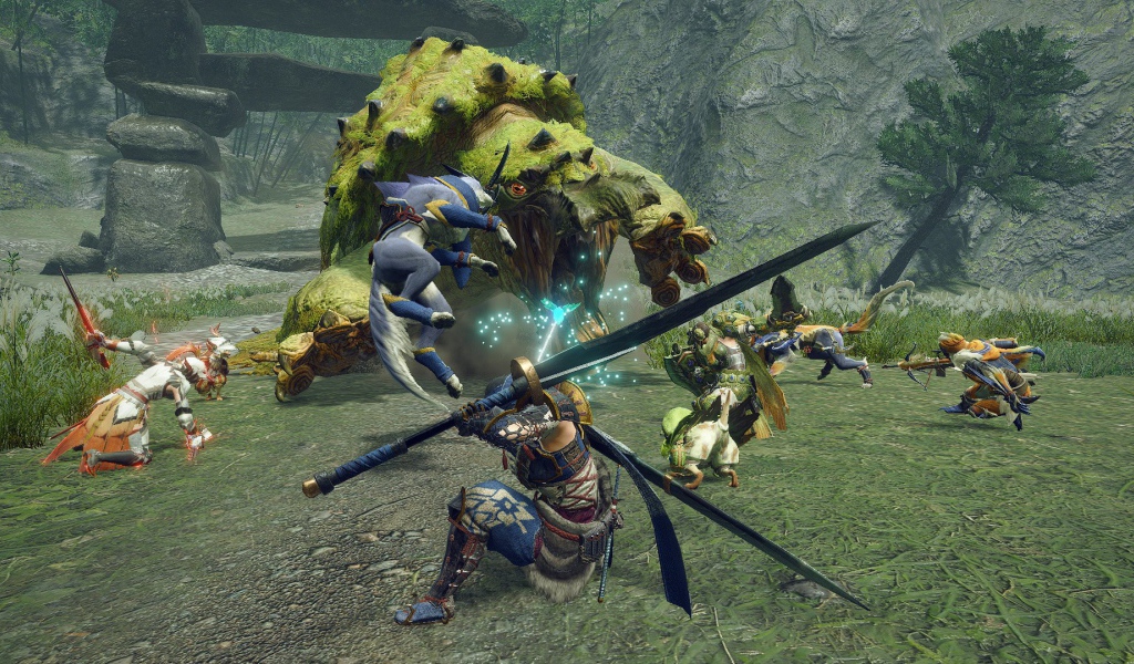 Screenshot of the game Monster Hunter Rise, 2021