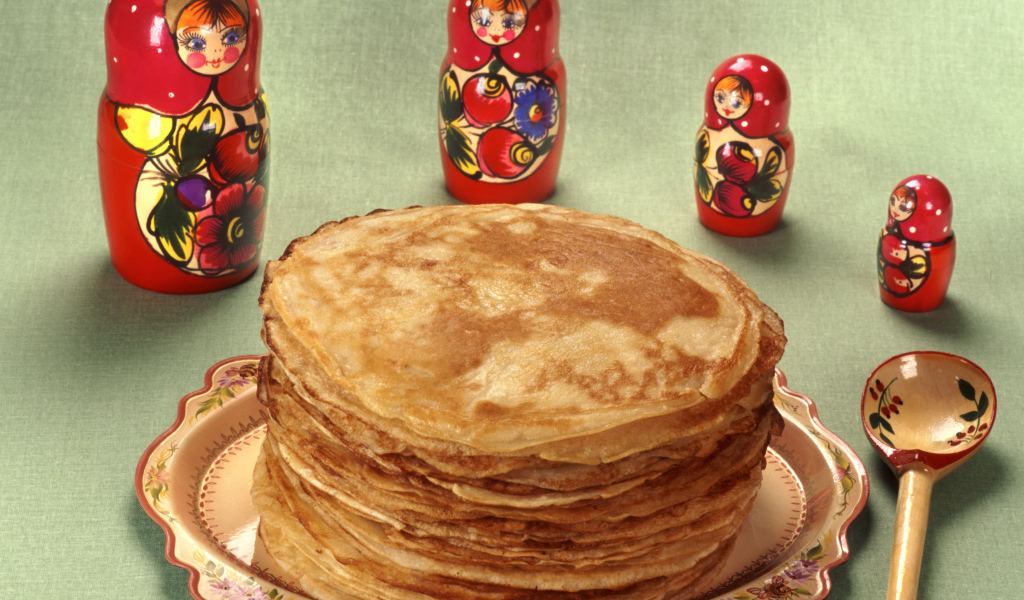 Блины с матрешками на Масленицу