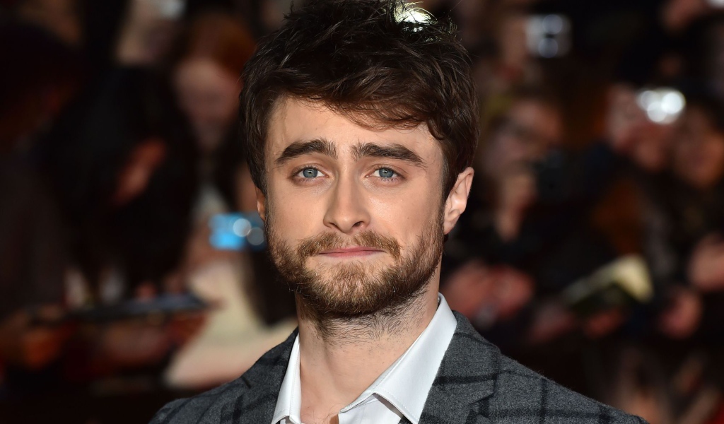 Актер Дэниел Рэдклифф с бородой