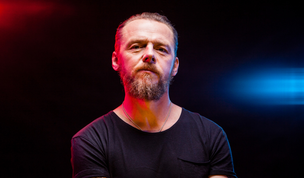 Актер Саймон Пегг с бородой