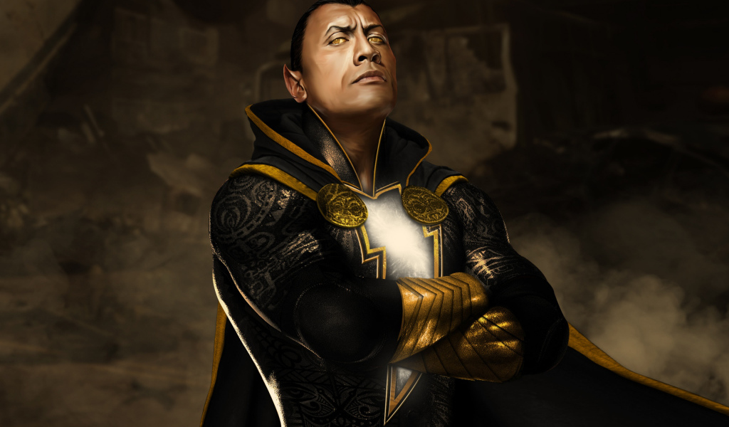 Актер Дуэйн Джонсон в фильме Чёрный Адам, 2022