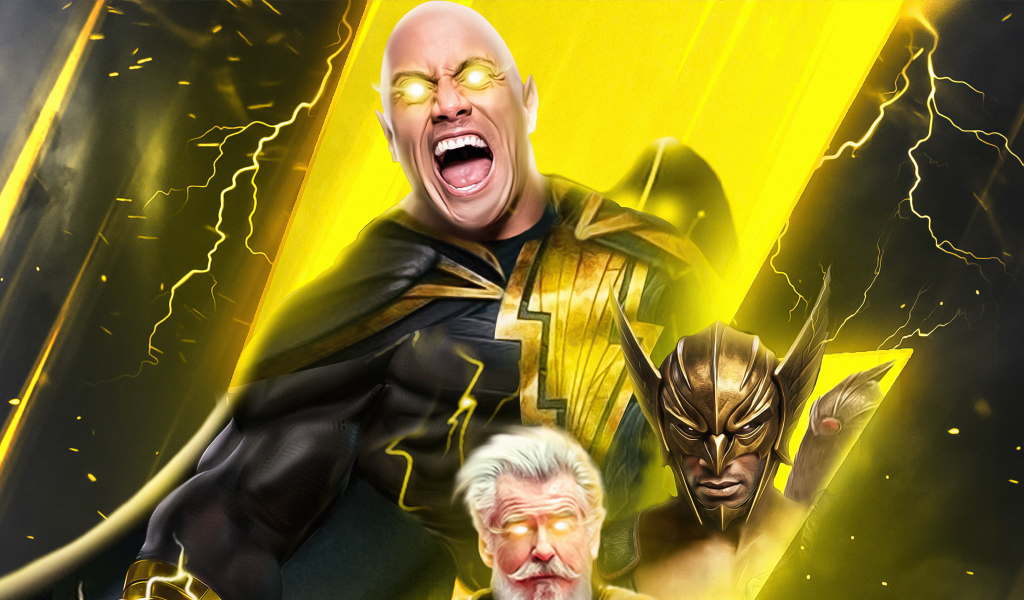 Постер нового фильма Чёрный Адам, 2022