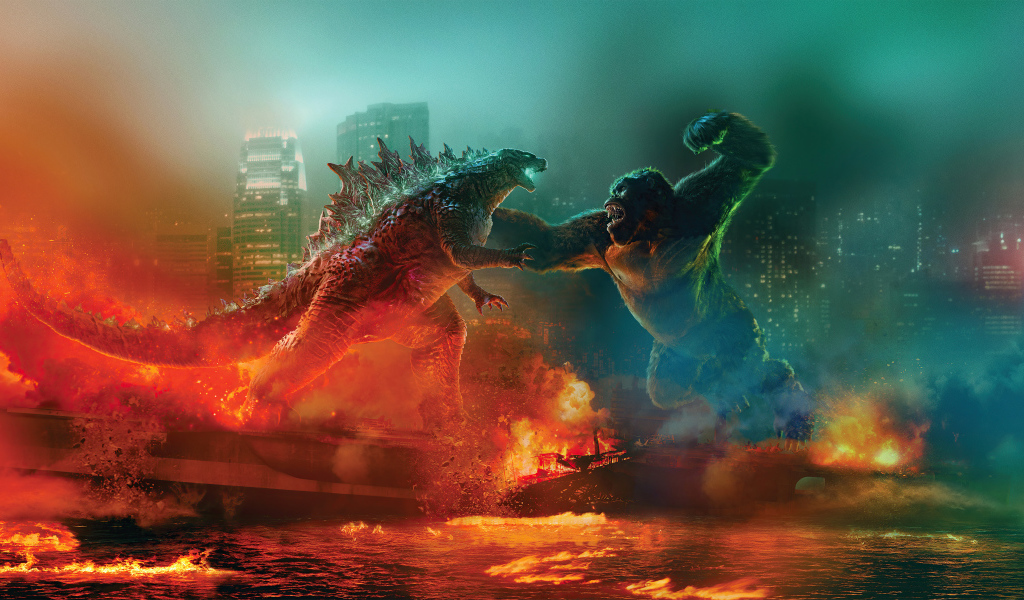 Постер фильма Годзилла против Конга, 2021