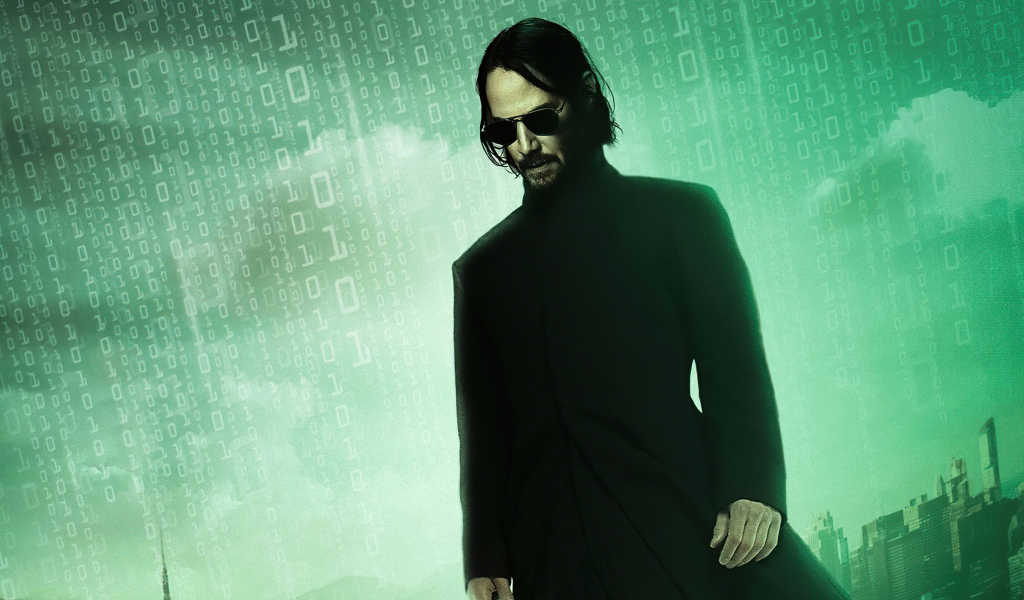 Персонаж Нео в новом фильме Матрица: Воскрешение, 2021