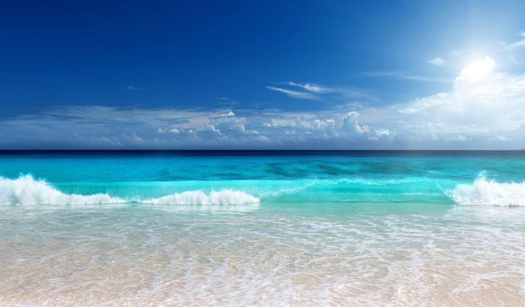 Красивый вид на морской горизонт 