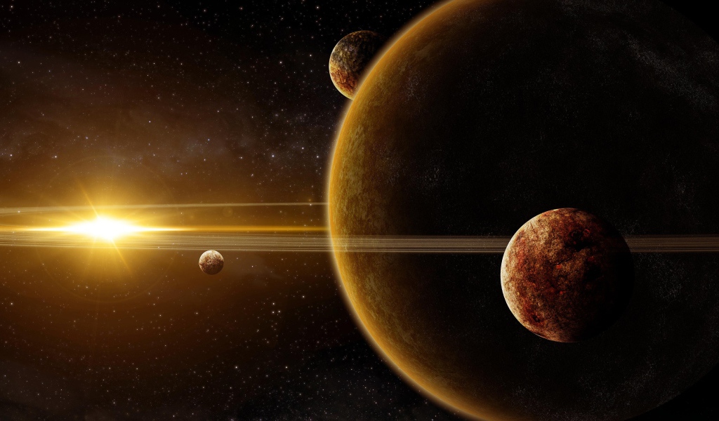 Планеты солнечной системы на орбите