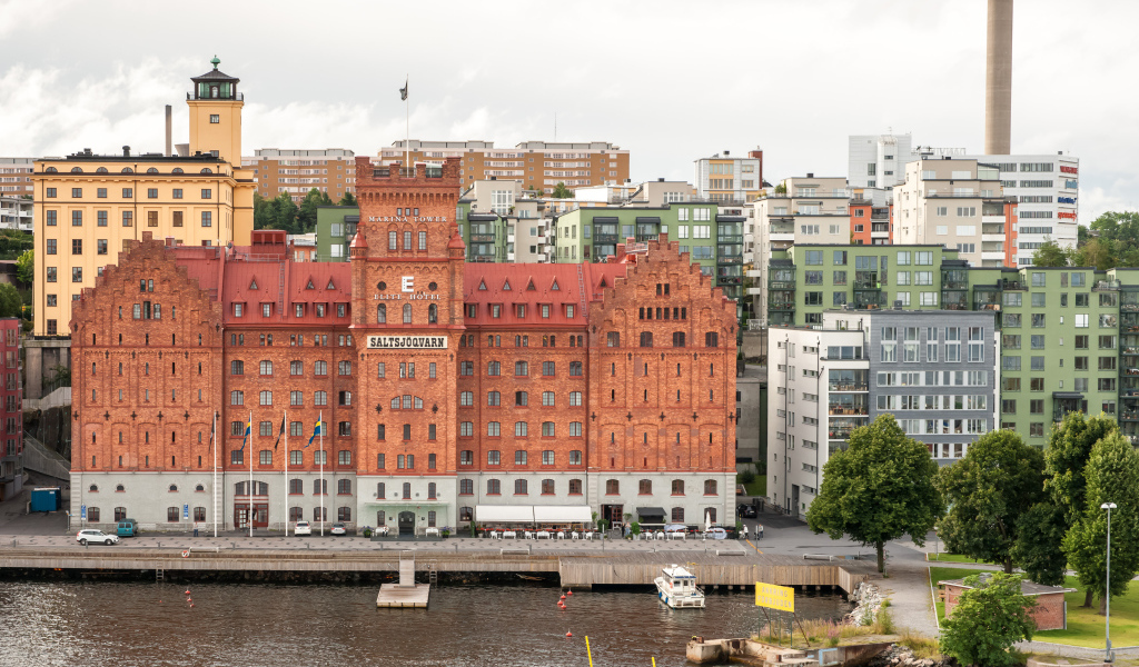 Красивый дом в городе Стокгольм, Швеция