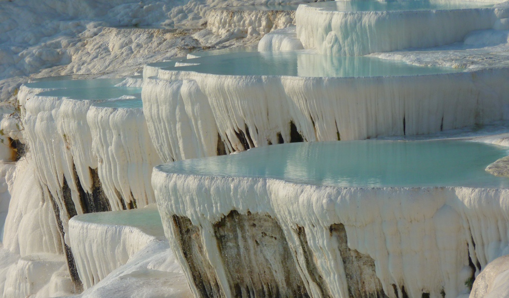Бассейны Памуккале в Турции
