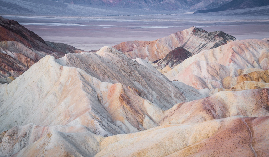 Пустыня долина смерти в Калифорнии, США