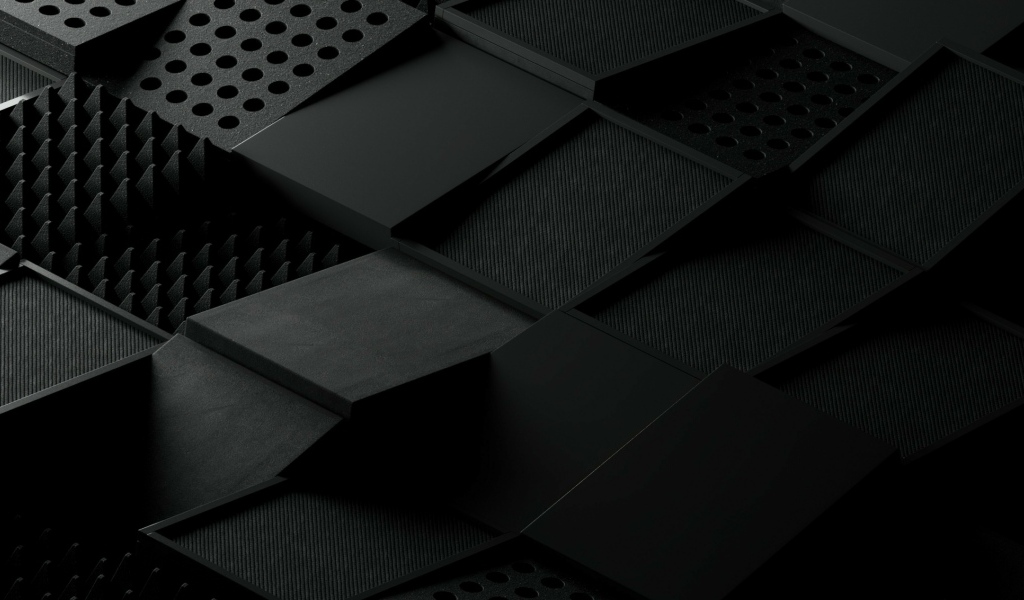 Абстрактные черные квадраты