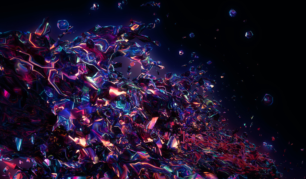 Абстрактная разноцветная лава