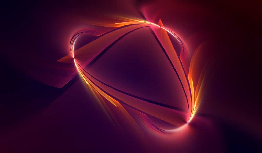 Абстрактный огненный хвост на красном фоне