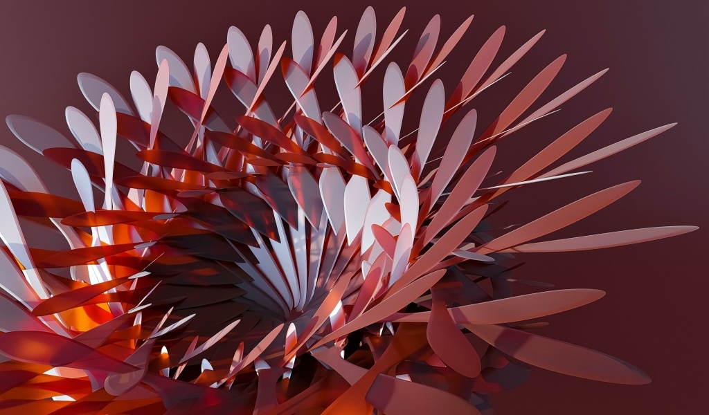 Абстрактный цветок на коричневом фоне