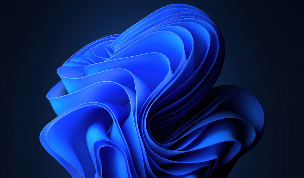 Красивый яркий синий узор на сером фоне