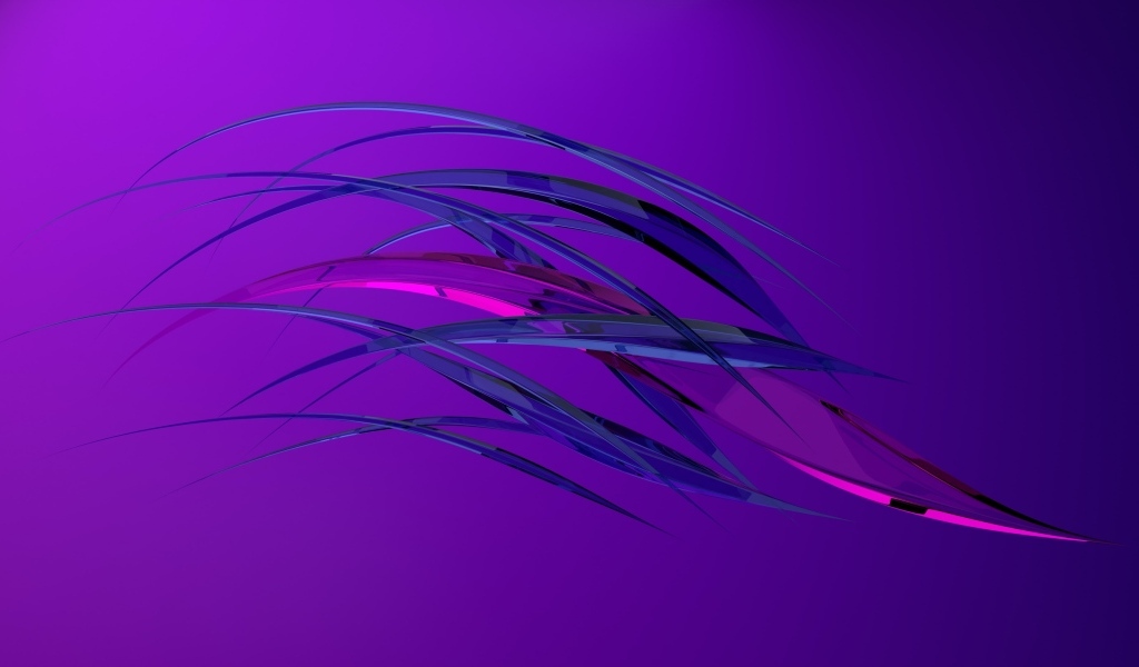 Синие и сиреневые волны на фиолетовом фоне