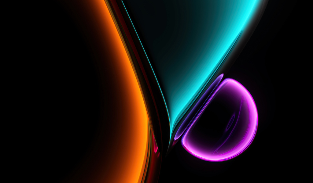 Яркие цвета на черном фоне