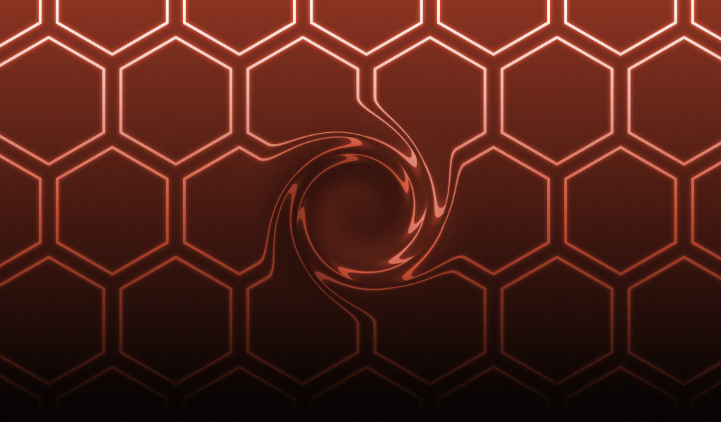 Шестиугольная сетка коричневого цвета