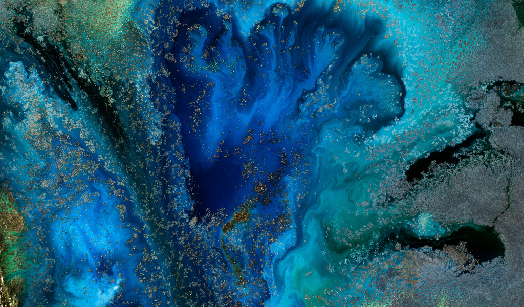 Разные оттенки голубой иллюзии