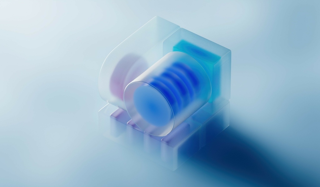 Фигуры на голубом фоне 3д графика